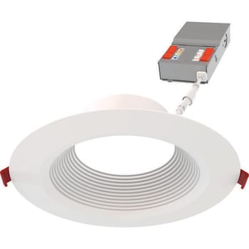 Juno Wafer™ 6" LED Regressed Baffle Downlight, Switchable Cct, Matte White Wf6 Dreg B Alo20 Sww5 90cri MW M6