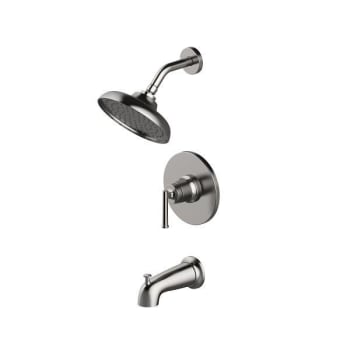Seasons® Westwind Single Handle Tub And Rainshower 1.8 GPM Showerhead With Valve In Brushed Nickel