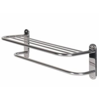 Royal Pacific Corp 24 Polished Stainless Steel Steel Towel Shelf Case Of 10
