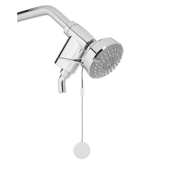 Image for Evolve Showerstart Express 1.75 GPM Fast Hot Water 3-Spray Pattern Shower Head In Chrome from HD Supply