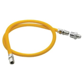 Image for Homewerks 48 In. Polymer Coated Stainless Steel Gas Connector Kit 1/2 In. Mip from HD Supply