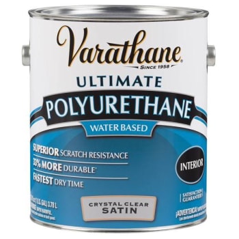Image for Rust-Oleum Varathane® Ultimate Poly, Water Based, Satin, Clear, 1 Gal, Case Of 2 from HD Supply