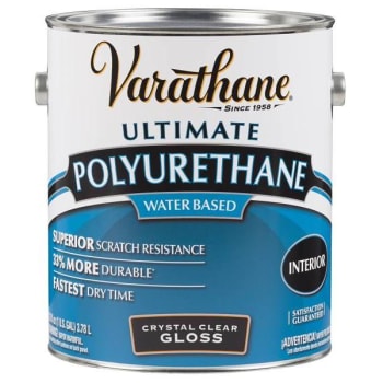 Rust-Oleum Varathane® Ultimate Poly, Water Based, Gloss, Clear, 1 Gal, Case Of 2