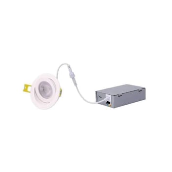Image for Halco Proled Select Direct Fit Gimbal 4" Downlight, 12w, Selectable Cct, White from HD Supply