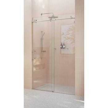 Image for Glass Warehouse Eclipse 44-48"wx78"h Frameless Sliding Shower Door Brush Nickel from HD Supply