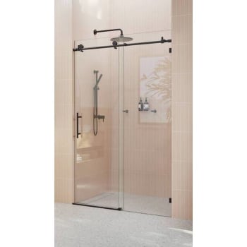 Image for Glass Warehouse Eclipse 48-52"Wx78"H Frameless Sliding Shower Door Matte Black from HD Supply