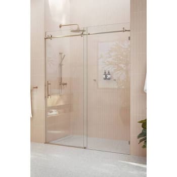 Image for Glass Warehouse Eclipse 56-60"wx78"h Frameless Sliding Shower Door Brush Bronze from HD Supply