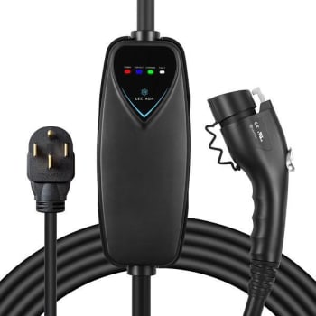 Lectron Level 2 Portable J1772 Ev Charger 240v 40 Amp Nema 14-50 Plug 16ft Ext