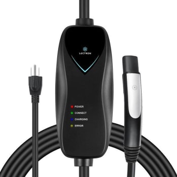 Image for Lectron Level 1 Tesla Charger 110v 15 Amp Nema 5-15 Plug 16ft Ext Cord Portable from HD Supply