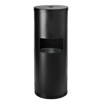 Image for Gritt Commercial Black Stainless Steel Gym Wipe Floor-Stand Wet Wipe Dispenser from HD Supply