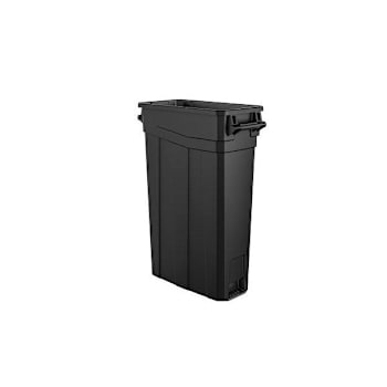 Image for Suncast Commercial® 23 Gallon Resin Slim Trash Can With Handles -Black from HD Supply