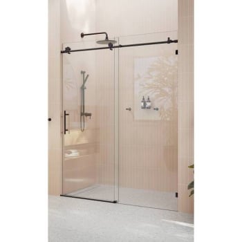 Image for Glass Warehouse Eclipse 60"x78" Frameless Glass Shower Doors Gw-Sld-60-Mb from HD Supply