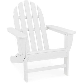 Cape Soleil Verde Modern Adirondack Chair In White