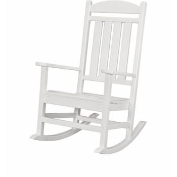 Cape Soleil Verde Porch Rocker In White
