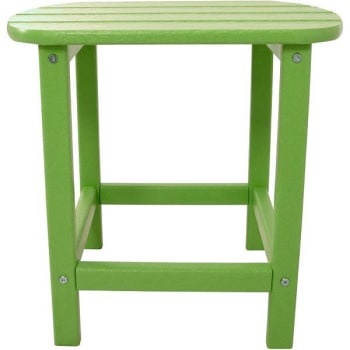 Cape Soleil Verde 19" X 15" Side Table In Lime