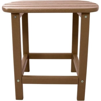 Cape Soleil Verde 19" X 15" Side Table In Teak