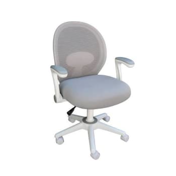 Image for Boss Office Products White Mesh Back Ergonomic Chair Gray/Matching Seat Cushion from HD Supply
