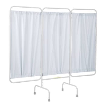 Image for R&B Wire Products® Antimicrobial 3 Panel Stationary Medical Privacy Screen White from HD Supply
