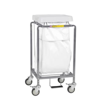 Image for R&B Wire Products® Single Deluxe Easy Access Hamper White Access Bag from HD Supply