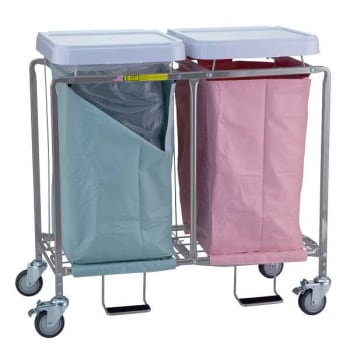 Image for R&B Wire Products® Double Deluxe Easy Access Hamper Blue Access Bags from HD Supply