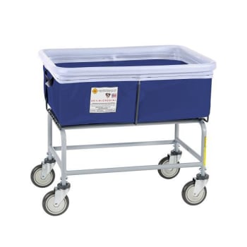 Image for R&B Wire Products® Antimicrobial Elevated Vinyl Bumper Truck 3 Bushel Navy from HD Supply