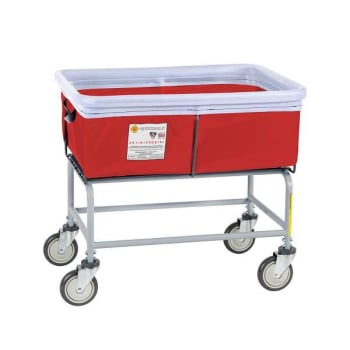 Image for R&B Wire Products® Antimicrobial Elevated Vinyl Bumper Truck 3 Bushel Red from HD Supply