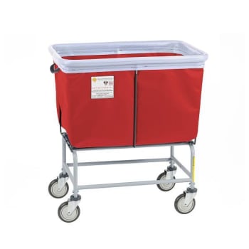 Image for R&B Wire Products® Antimicrobial Elevated Vinyl Bumper Truck 6 Bushel Red from HD Supply