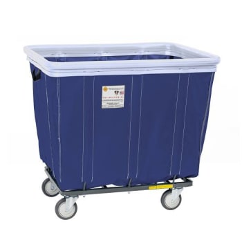 Image for R&B Wire Products® Antimicrobial Vinyl Bumper Truck 6 Bushel Navy from HD Supply