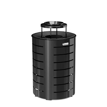Image for Suncast Commercial 35 Gallon Outdoor Decorative Metal Trash Can With Metal Lid from HD Supply