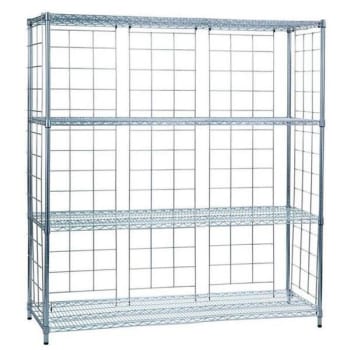 R&B Wire Products® Chrome Plated Side And Back Enclosure Panels For 24x60 Units