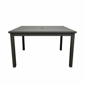 Image for Grosfillex 48x34 Inch Sigma Table, 100% Aluminum, Black from HD Supply