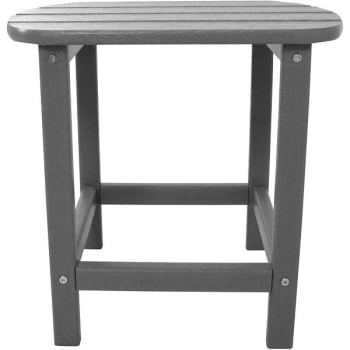 Cape Soleil Verde 19" X 15" Side Table In Slate Gray