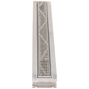 Zurn 32"steel Linear Shower Drain With Wavegrate