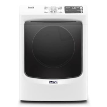 Maytag ENERGY STAR Commercial 7.3 cu. ft. Stackable Front Load 4-Way Vented Electric Dryer With Steam, White, ADA