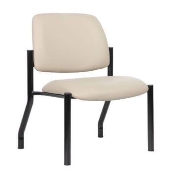 Image for Boss Office Products Heavy Duty/Comfortable Mid Back Guest Chair Bge/Blk from HD Supply