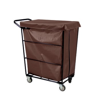 Image for Royal Basket Trucks Janitorial Linen Cart Brown 2 Regular-2 Swivel from HD Supply
