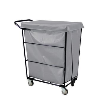 Image for Royal Basket Trucks Janitorial Linen Cart Gray 2 Regular-2 Swivel from HD Supply