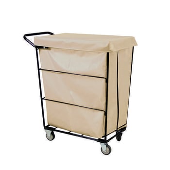 Image for Royal Basket Trucks Janitorial Linen Cart Tan 2 Regular-2 Swivel from HD Supply