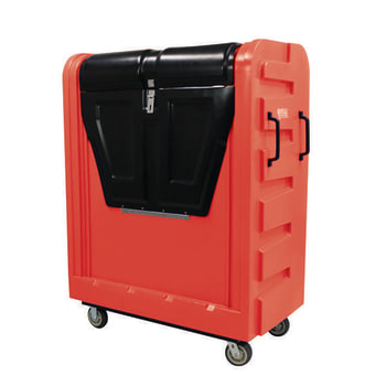 Image for Royal Basket Trucks Poly Truck Bulk Security Red 2 Regular/2 Swivel from HD Supply