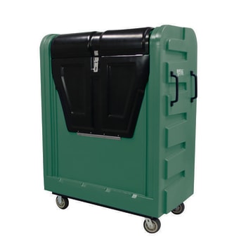 Image for Royal Basket Trucks Poly Truck Bulk Security Green All Swivel from HD Supply