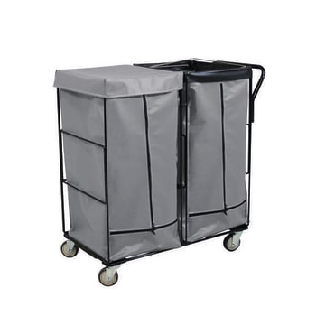 Image for Royal Basket Trucks Linen Cart 41cf Gray 2 Fixed, 2 Swivel from HD Supply