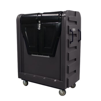 Image for Royal Basket Trucks Poly Truck Bulk Security Black All Swivel from HD Supply