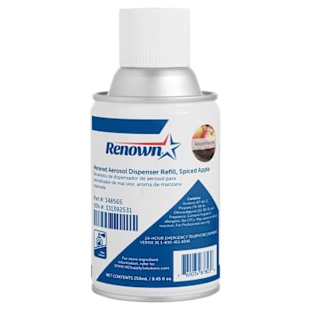 Renown Fusion Automatic Air Freshener 30-Day Aerosol Refill, Spiced Apple Scent, Case Of 12