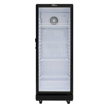 Premium Levella 7.1 Cu. Ft. Glass Door Display Fridge Prns7170dx Black