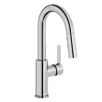 Image for Elkay Avado Single Hole Bar Faucet Pull-Down Spray-Lever Handle Black Stainless from HD Supply