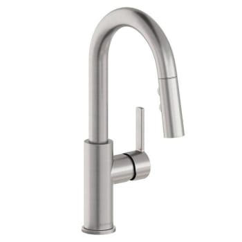 Image for Elkay Avado Single Hole Bar Faucet - Pull-Down Spray-Lever Handle Lustrous Steel from HD Supply