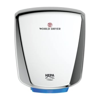 Image for World Dryer Hepa-Filtered Verdedri® Hand Dryer Stainless Steel from HD Supply