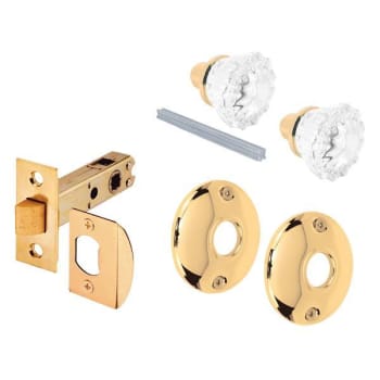 Image for Prime-Line® Passage Door Latch Set, Glass Knob With Latch Bolt, Brass from HD Supply