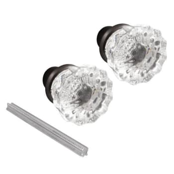 Image for Prime-Line® Mortise Style Fluted Glass Door Knob, 2" Outer Diameter, Bronze from HD Supply