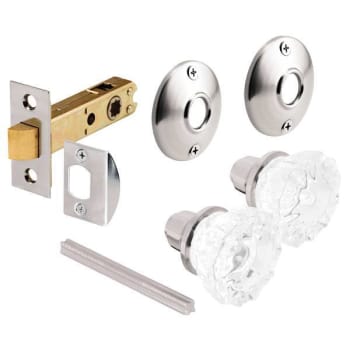 Image for Prime-Line® Passage Door Latch Set, Glass Knob With Latch Bolt, Satin Nickel from HD Supply